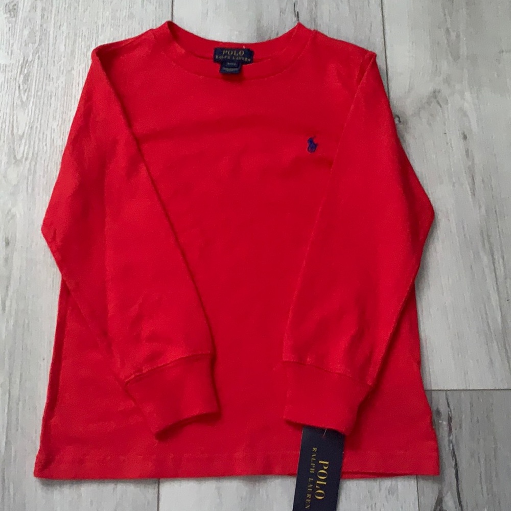 Classi Red polo long sleeve
